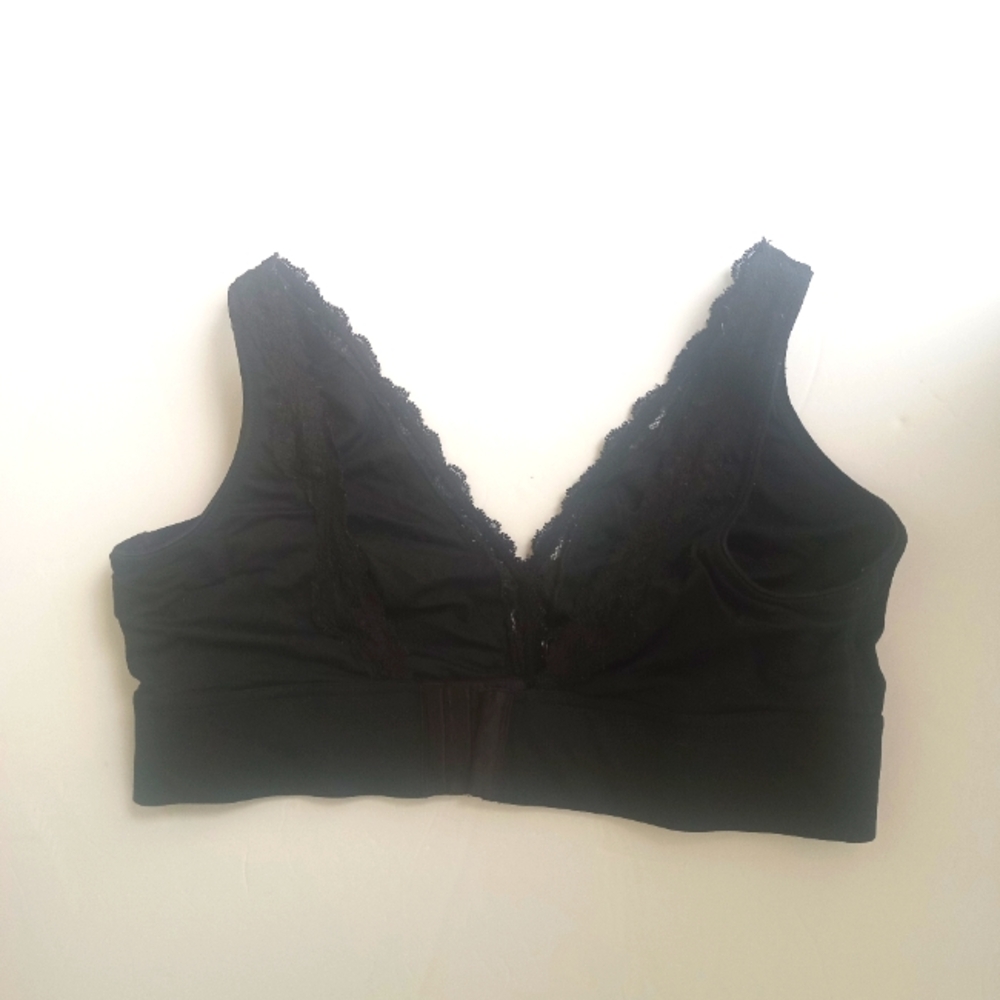 SOMA Embraceable Full Coverage Wireless Bra In Black | XL - Picture 4 of 5